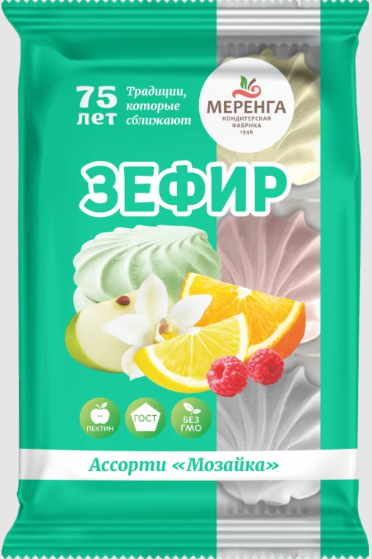 №1 Меренга Зефир Мозайка, 270г  в Омске