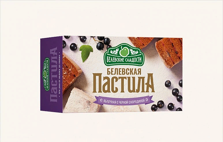  Пастила  200г диетическая с ЧЁРНОЙ Смородиной, НОВЫЙ ФОРМАТ (4*50г)   в Омске