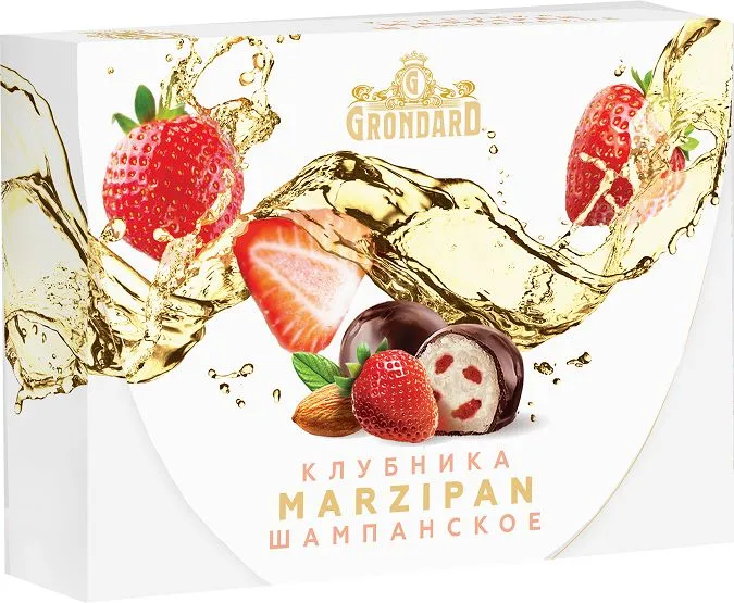  TM Grondard       (10185) Конфеты глазированные Марципановые Клубника и Шампанское, 98г в Омске